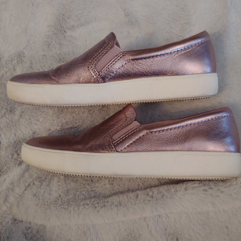 Naturalizer pale pink metallic leather slipon loafer size 7 - Picture 4 of 14